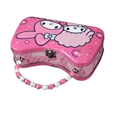 pink cartoon tin box